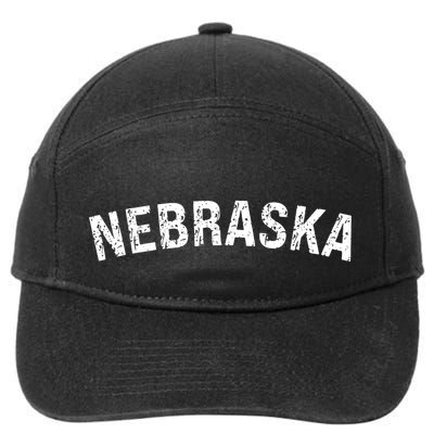 Vintage Nebraska Red Retro 7-Panel Snapback Hat