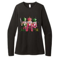 Vintage Nutcracker Squad Christmas Womens CVC Long Sleeve Shirt