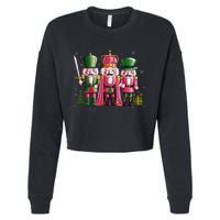 Vintage Nutcracker Squad Christmas Cropped Pullover Crew