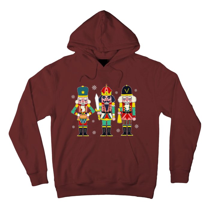 Vintage Nutcracker Squad Christmas 2024 Xmas Matching Women Hoodie