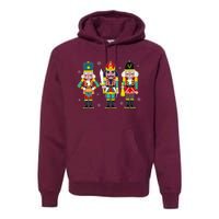 Vintage Nutcracker Squad Christmas 2024 Xmas Matching Women Premium Hoodie