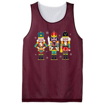 Vintage Nutcracker Squad Christmas 2024 Xmas Matching Women Mesh Reversible Basketball Jersey Tank