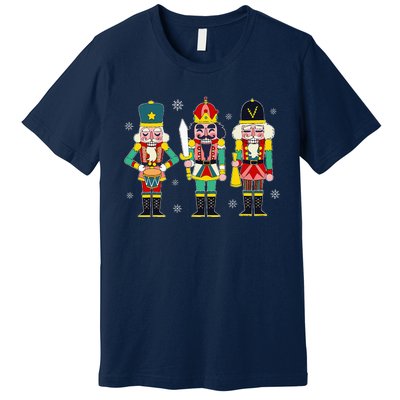 Vintage Nutcracker Squad Christmas 2024 Xmas Matching Women Premium T-Shirt