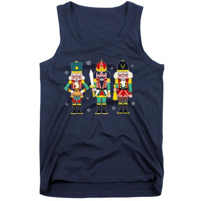 Vintage Nutcracker Squad Christmas 2024 Xmas Matching Women Tank Top