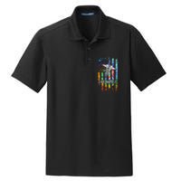 VA Nurse Squad Appreciation Day Tie Dye US Flag Dry Zone Grid Polo