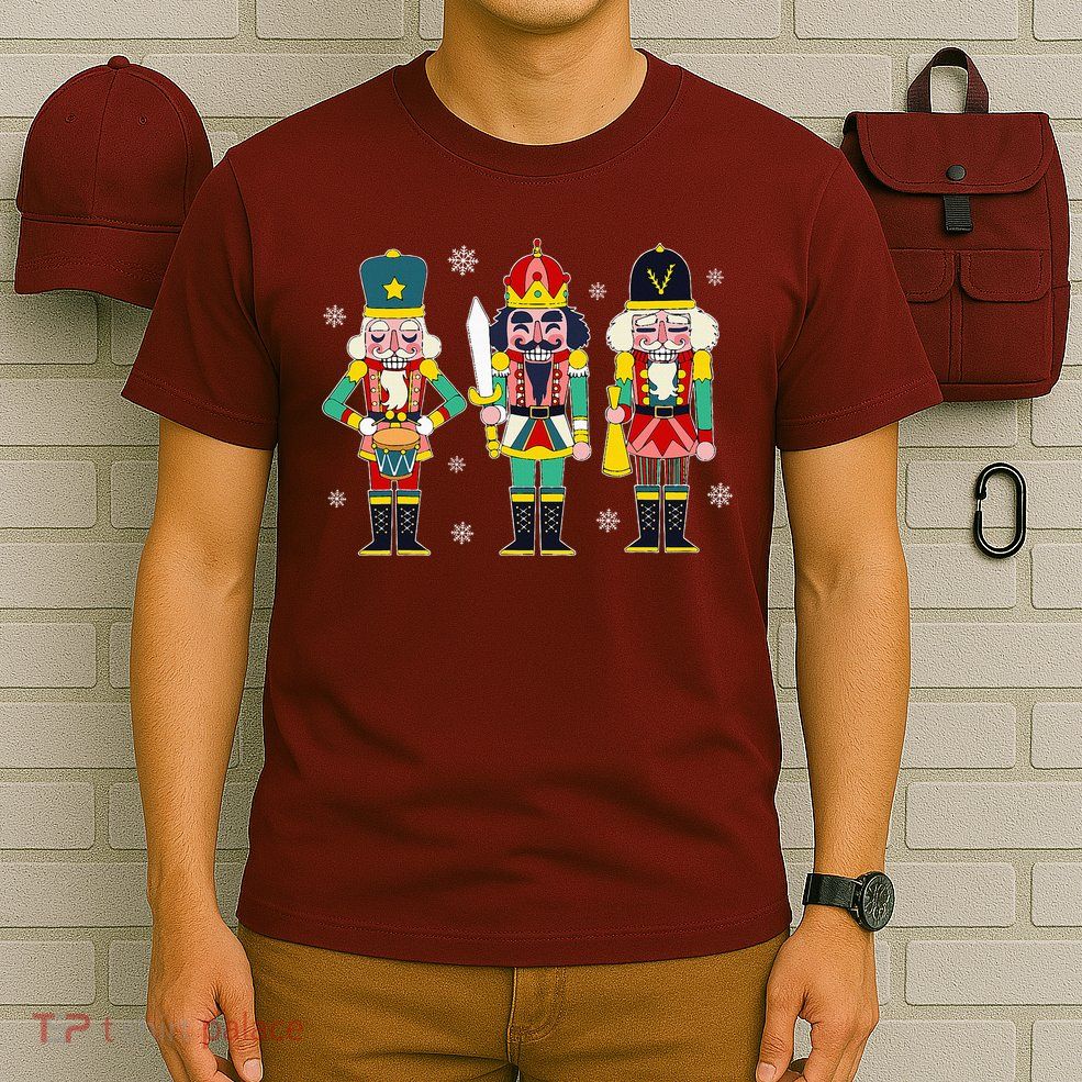 Vintage Nutcracker Squad Christmas 2024 Xmas Matching T-Shirt
