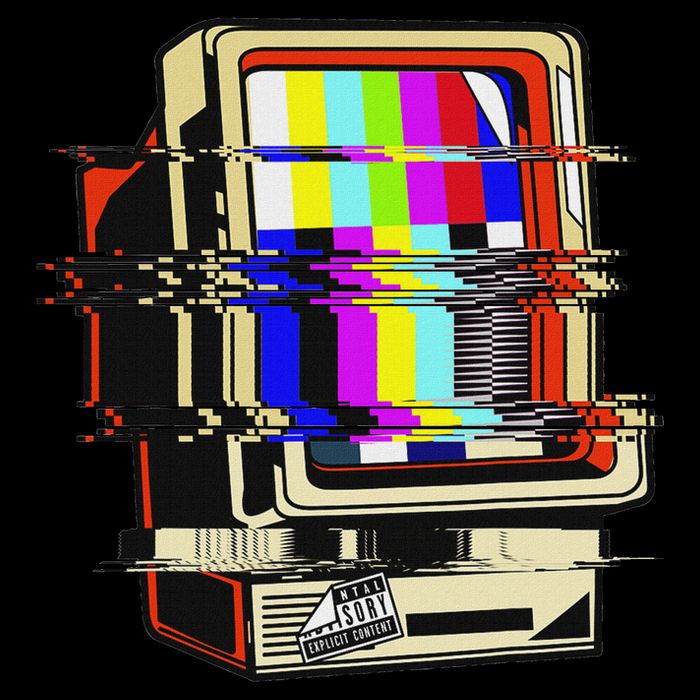 Vaporwave No Signal Television Off Air Glitch Computer Art Hoodie