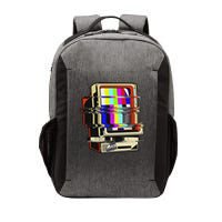 Vaporwave No Signal Television Off Air Glitch Computer Art Vector Backpack