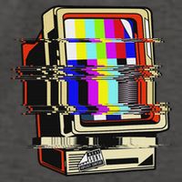Vaporwave No Signal Television Off Air Glitch Computer Art Vector Backpack