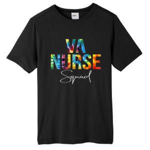 VA Nurse Squad Appreciation Day Tie Dye For Women For Work Long Sleeve Tall Fusion ChromaSoft Performance T-Shirt