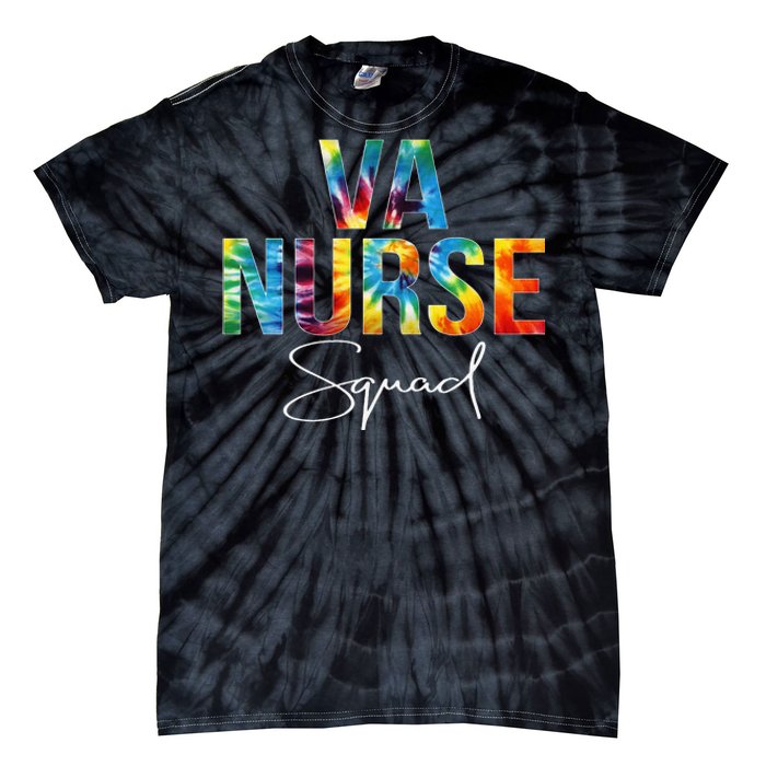 VA Nurse Squad Appreciation Day Tie Dye For Women For Work Long Sleeve Tie-Dye T-Shirt