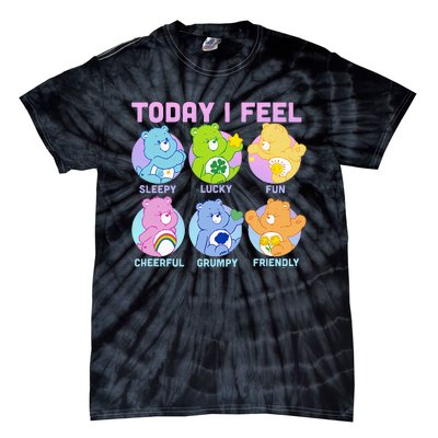 Vintage Neon Today I Feel Emotions Box Ups Tie-Dye T-Shirt