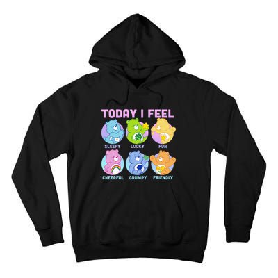 Vintage Neon Today I Feel Emotions Box Ups Tall Hoodie