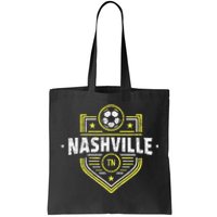 Vintage Nashville Tn Emblem Distressed Tote Bag