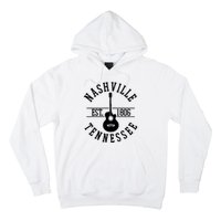 Vintage Nashville Tennessee Guitar Country Music City Hoodie