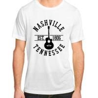 Vintage Nashville Tennessee Guitar Country Music City Adult ChromaSoft Performance T-Shirt