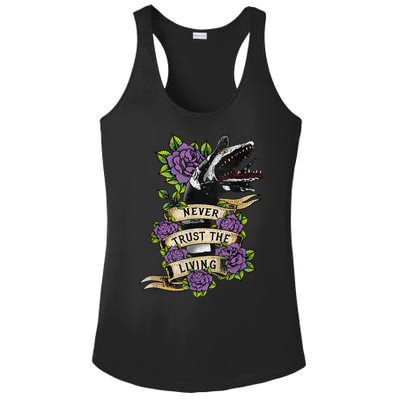 Vintage Never Trust The Living Sandworm Tattoo Ladies PosiCharge Competitor Racerback Tank