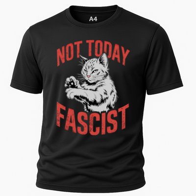 Vintage Not Today Fascist Funny Cat Meme  Performance Shirt