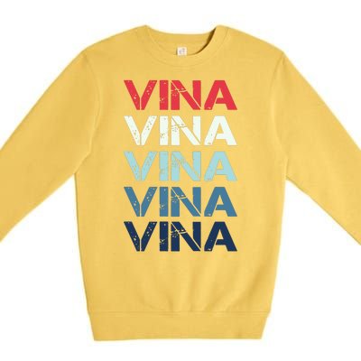 Vina Name T Shirt Vina Classic Vintage Premium Crewneck Sweatshirt