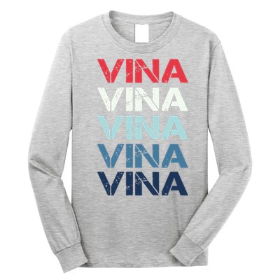 Vina Name T Shirt Vina Classic Vintage Long Sleeve Shirt