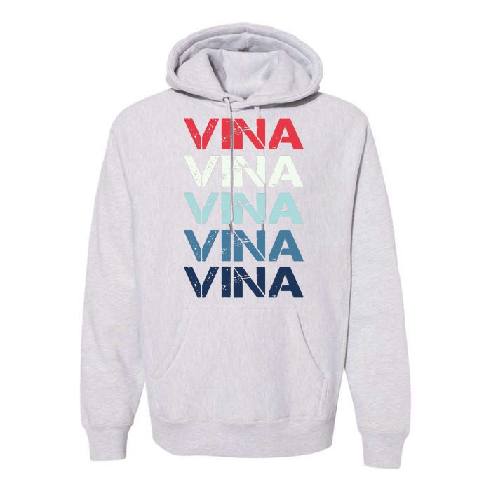 Vina Name T Shirt Vina Classic Vintage Premium Hoodie