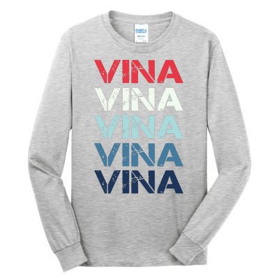 Vina Name T Shirt Vina Classic Vintage Tall Long Sleeve T-Shirt