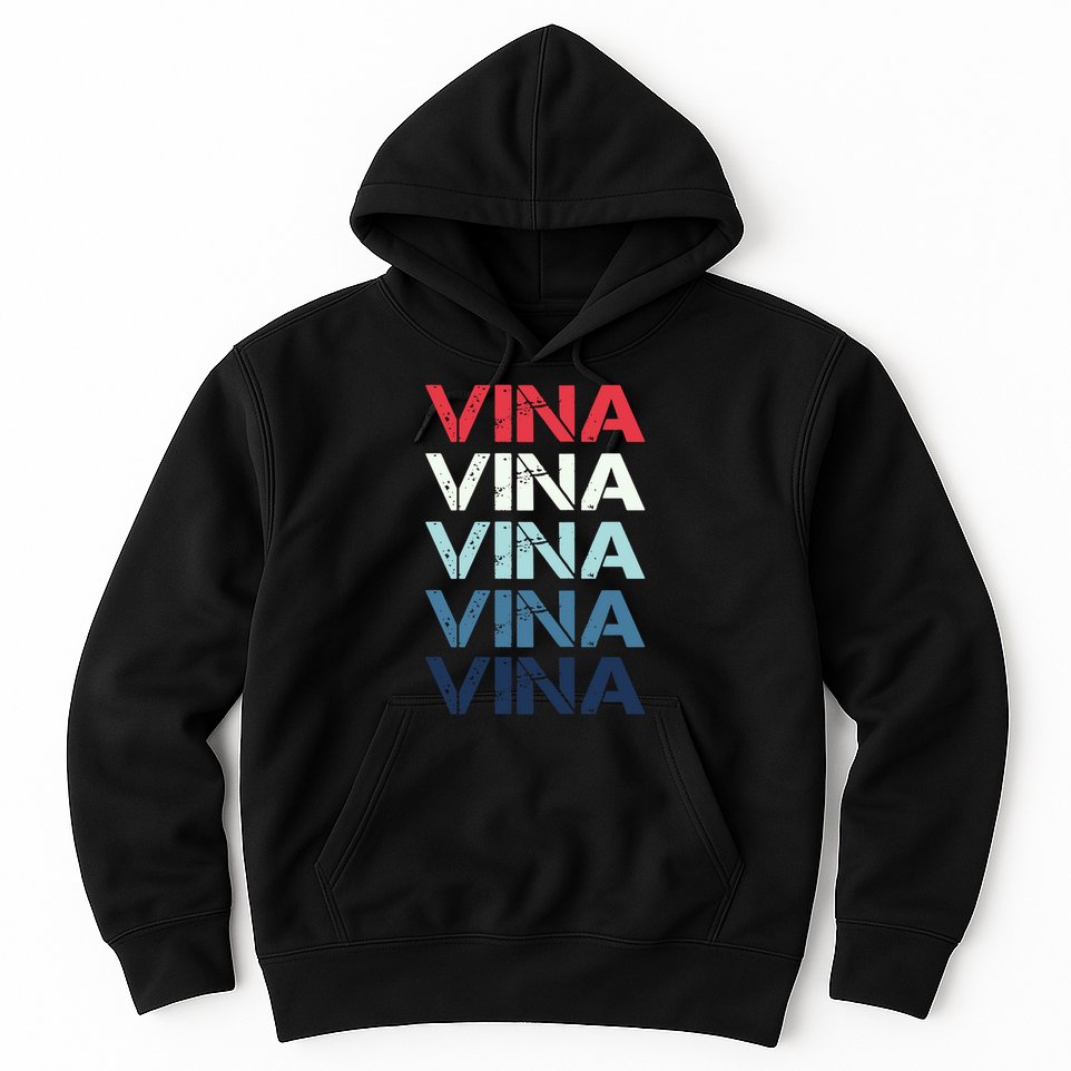Vina Name T Shirt Vina Classic Vintage Hoodie
