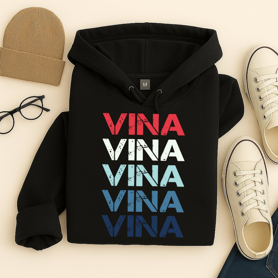 Vina Name T Shirt Vina Classic Vintage Hoodie