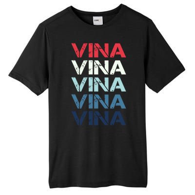 Vina Name T Shirt Vina Classic Vintage Tall Fusion ChromaSoft Performance T-Shirt