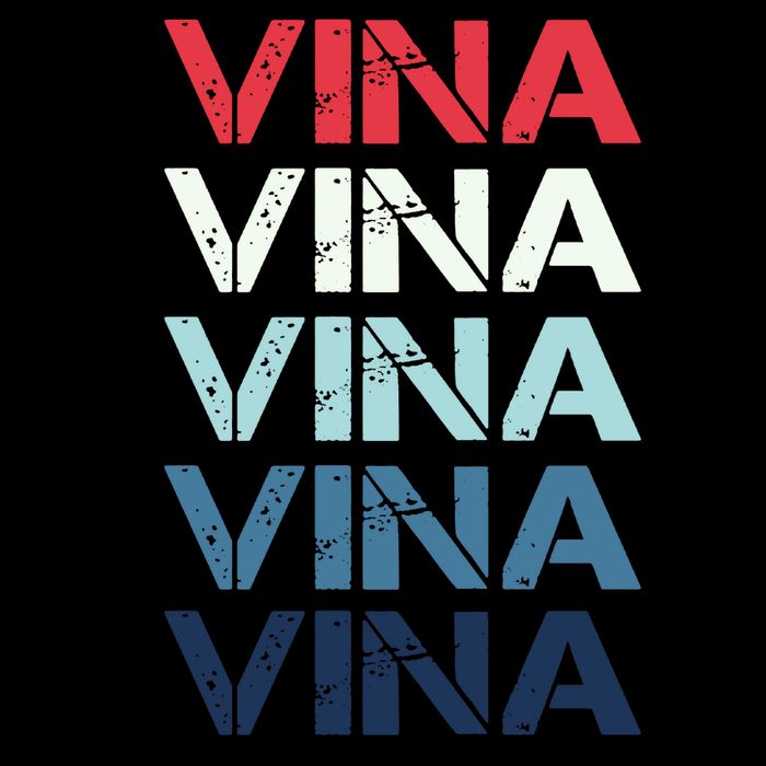 Vina Name T Shirt Vina Classic Vintage Bucket Hat