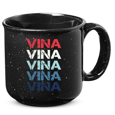 Vina Name T Shirt Vina Classic Vintage 15oz Campfire Ceramic Mug