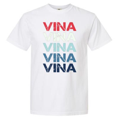 Vina Name T Shirt Vina Classic Vintage Garment-Dyed Heavyweight T-Shirt