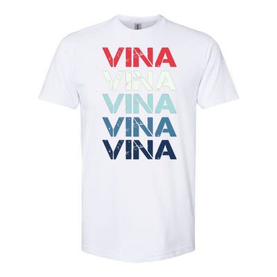 Vina Name T Shirt Vina Classic Vintage Softstyle CVC T-Shirt