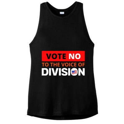 Vote No To The Voice Of Division Ladies PosiCharge Tri-Blend Wicking Tank