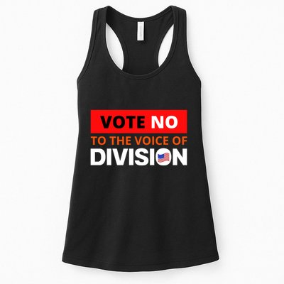 Vote No To The Voice Of Division Womens Tank Top