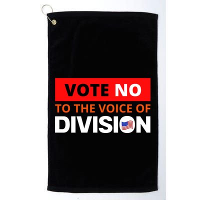 Vote No To The Voice Of Division Golf Towel