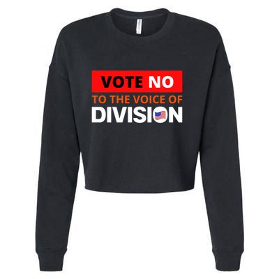Vote No To The Voice Of Division Cropped Pullover Crew