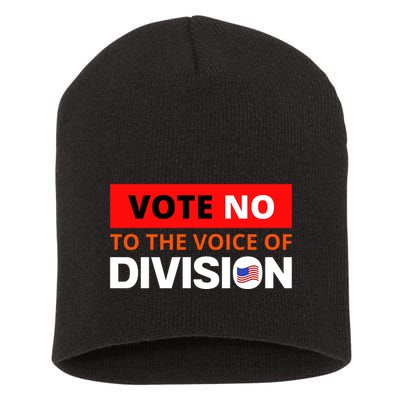 Vote No To The Voice Of Division Short Acrylic Beanie