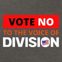 Vote No To The Voice Of Division Cotton Canvas Backpack