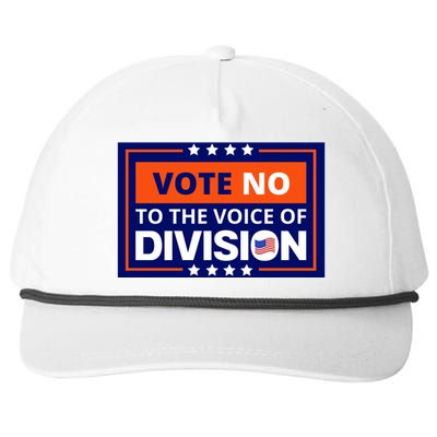 Vote No To The Voice Of Division Snapback Five-Panel Rope Hat