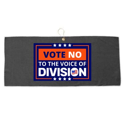 Vote No To The Voice Of Division Large Microfiber Waffle Golf Towel