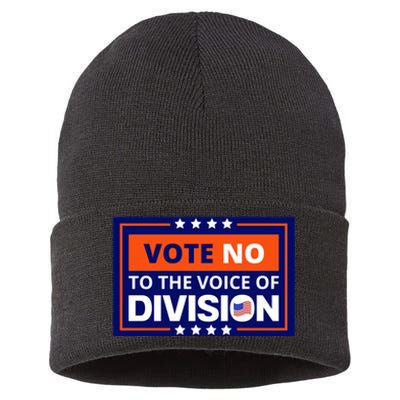 Vote No To The Voice Of Division Sustainable Knit Beanie