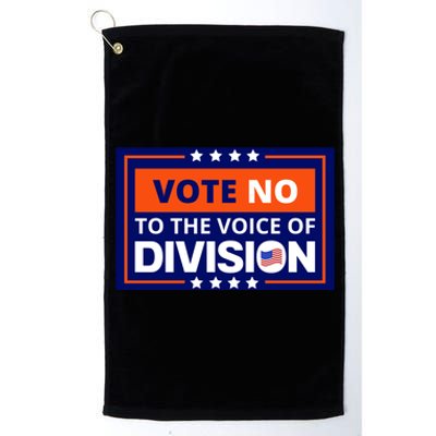 Vote No To The Voice Of Division Platinum Collection Golf Towel