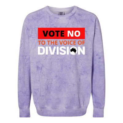 Vote No To The Voice Of Division Colorblast Crewneck Sweatshirt