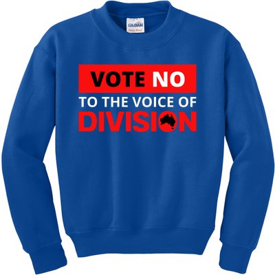 Vote No To The Voice Of Division Kids Sweatshirt