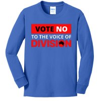 Vote No To The Voice Of Division Kids Long Sleeve Shirt