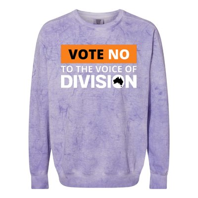 Vote No To The Voice Of Division Colorblast Crewneck Sweatshirt