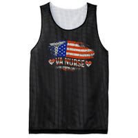 VA Nurse Trauma Nurse Nursing Proud Veterans Affair Nurse Mesh Reversible Basketball Jersey Tank