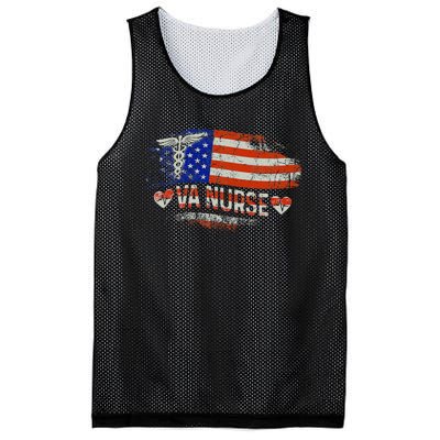 VA Nurse Trauma Nurse Nursing Proud Veterans Affair Nurse Mesh Reversible Basketball Jersey Tank