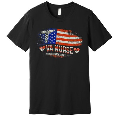 VA Nurse Trauma Nurse Nursing Proud Veterans Affair Nurse Premium T-Shirt